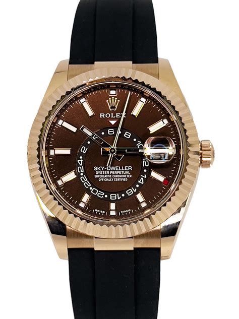 rolex sky dweller rose gold oysterflex|Rolex Sky-Dweller msrp.